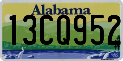 AL license plate 13CQ952