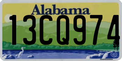 AL license plate 13CQ974
