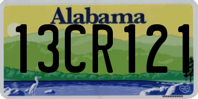AL license plate 13CR121
