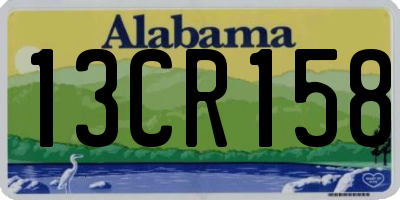 AL license plate 13CR158
