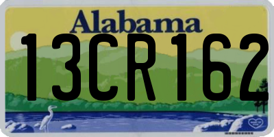 AL license plate 13CR162