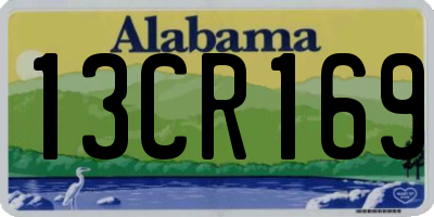 AL license plate 13CR169