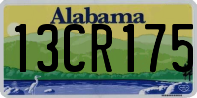 AL license plate 13CR175