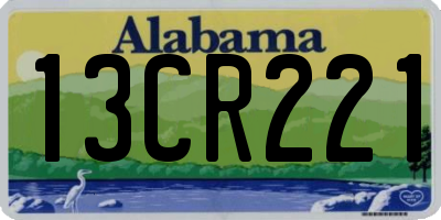 AL license plate 13CR221