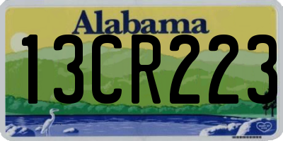AL license plate 13CR223