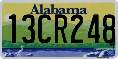 AL license plate 13CR248