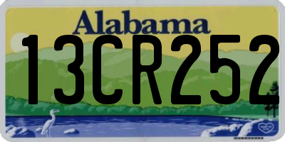 AL license plate 13CR252