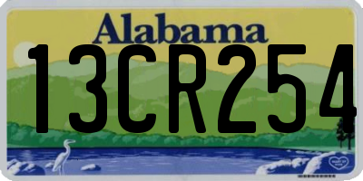 AL license plate 13CR254