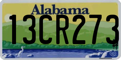 AL license plate 13CR273