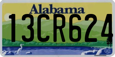 AL license plate 13CR624