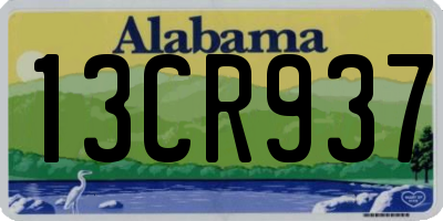 AL license plate 13CR937