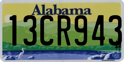 AL license plate 13CR943