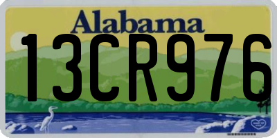 AL license plate 13CR976