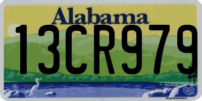 AL license plate 13CR979