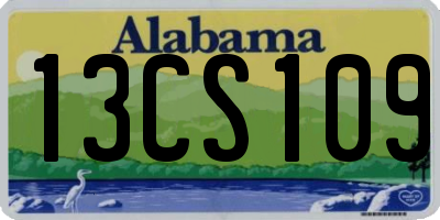 AL license plate 13CS109
