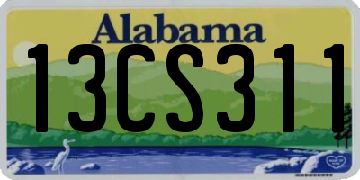 AL license plate 13CS311