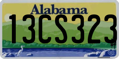 AL license plate 13CS323