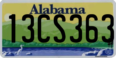 AL license plate 13CS363