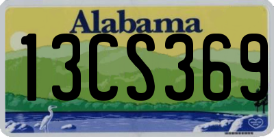 AL license plate 13CS369