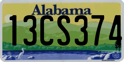 AL license plate 13CS374