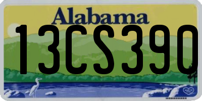 AL license plate 13CS390