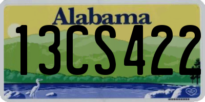 AL license plate 13CS422