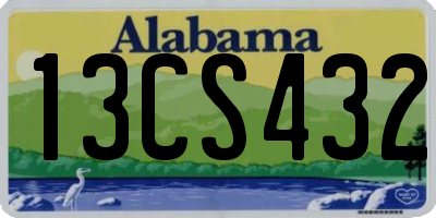 AL license plate 13CS432