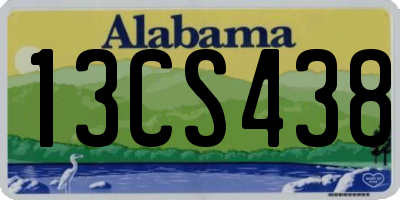 AL license plate 13CS438