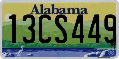 AL license plate 13CS449
