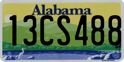 AL license plate 13CS488