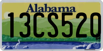 AL license plate 13CS520