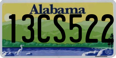AL license plate 13CS522