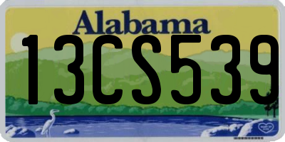AL license plate 13CS539