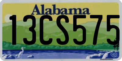 AL license plate 13CS575
