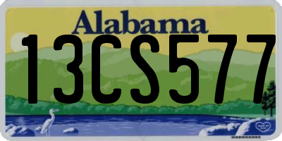 AL license plate 13CS577