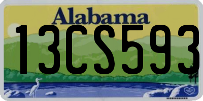 AL license plate 13CS593