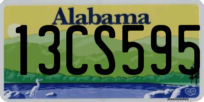 AL license plate 13CS595