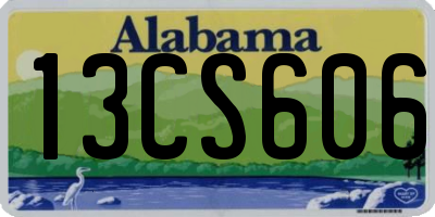 AL license plate 13CS606