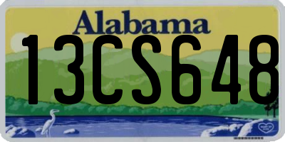 AL license plate 13CS648