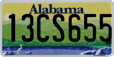 AL license plate 13CS655