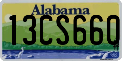 AL license plate 13CS660