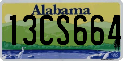 AL license plate 13CS664