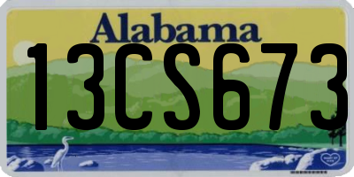 AL license plate 13CS673