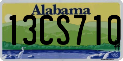 AL license plate 13CS710