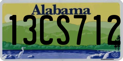 AL license plate 13CS712