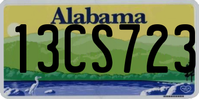 AL license plate 13CS723