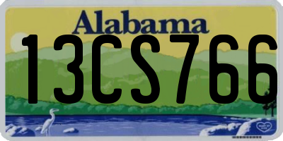 AL license plate 13CS766