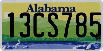AL license plate 13CS785