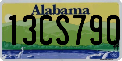 AL license plate 13CS790