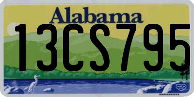 AL license plate 13CS795